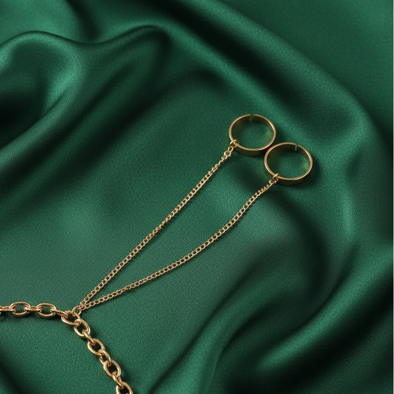 Golden Halo Hand Chain