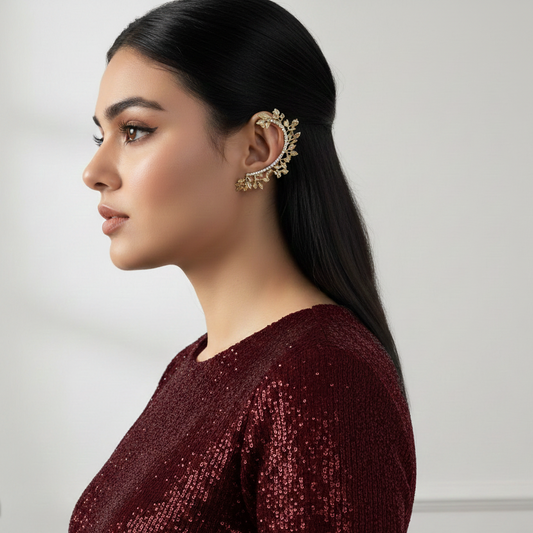 Enchanted Leaf Trail Ear Cuff