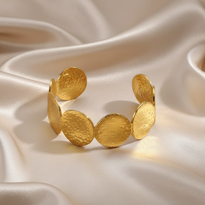 Golden Disc Glam Teen Cuff
