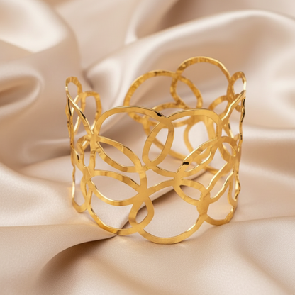 Golden Aura Statement Armband