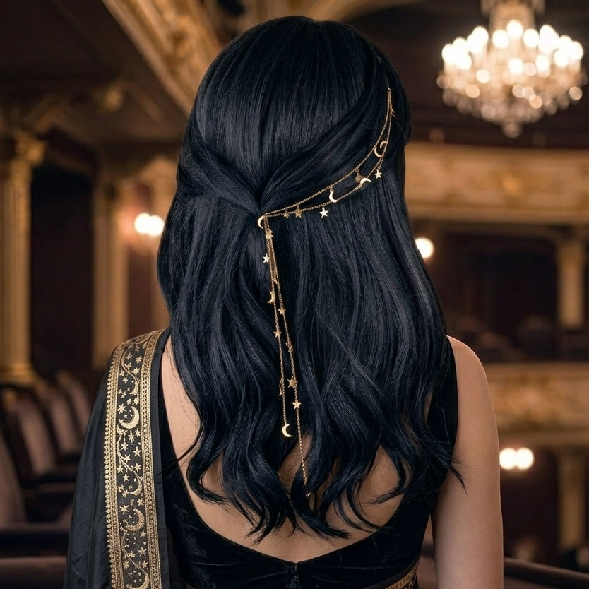 Moonlit Celestial Hair Chain
