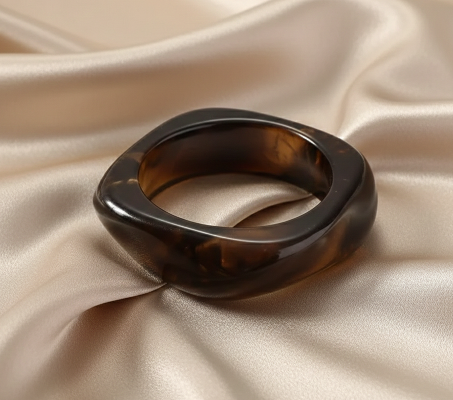Mocha Gloss Teen Acrylic Bangle
