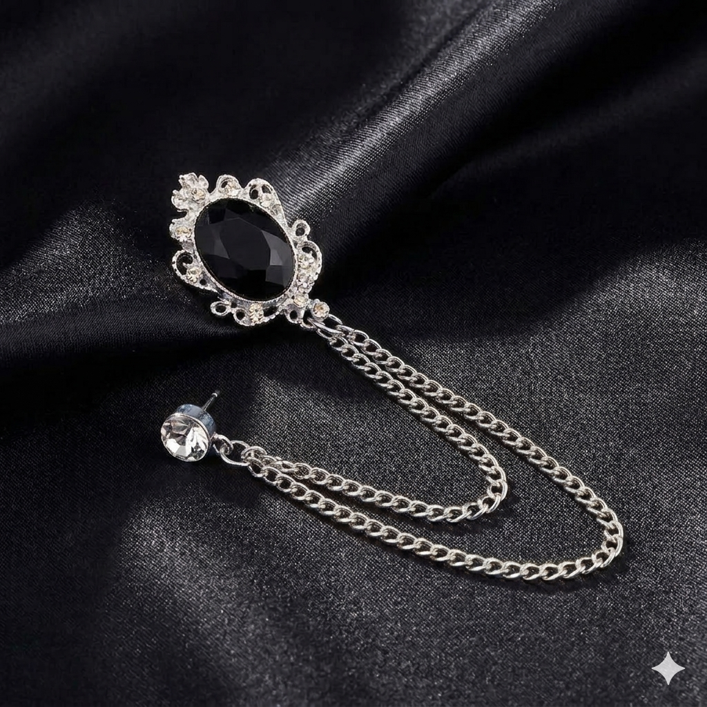 Majestic Midnight Brooch