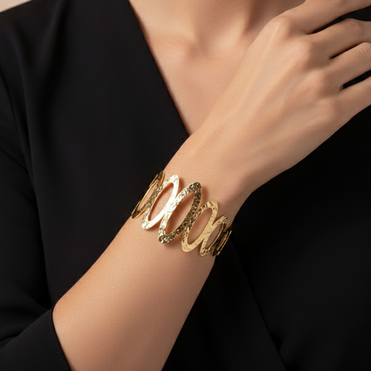 Golden Coil Cuff