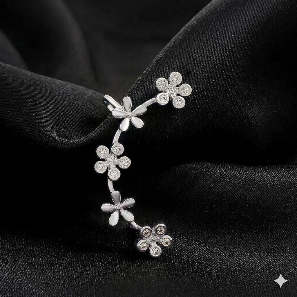 Flora Glint Ear Cuff