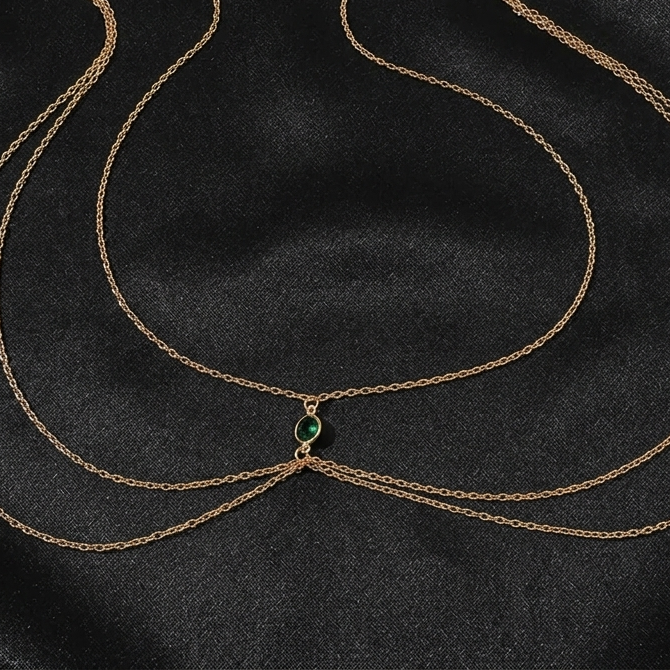 Emerald Charm BodyChain