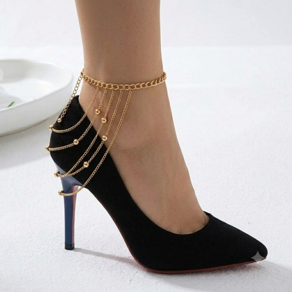 Gilded Grace Heel Chain