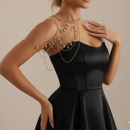 Luxe Cascade Shoulder Body Chain