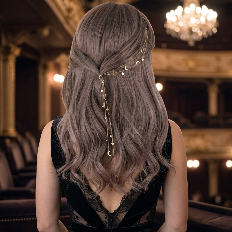 Moonlit Celestial Hair Chain
