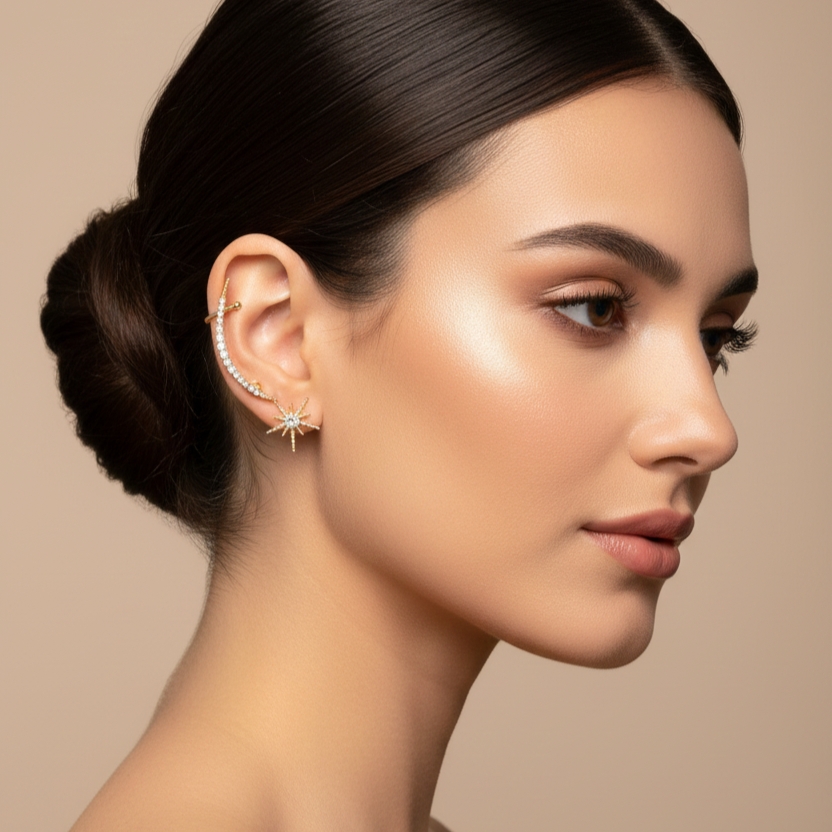 Celestial StarTrail Ear Cuff