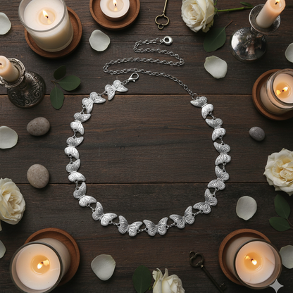 Silver Butterfly Kamarbandh Waist Chain