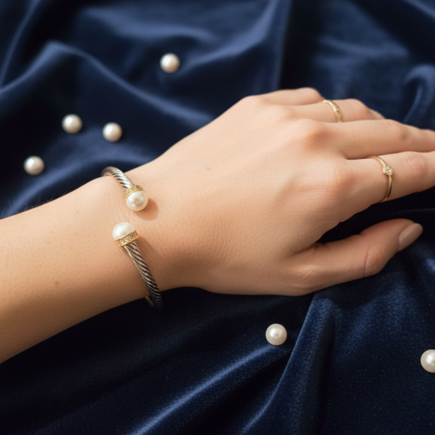 Pearl Luxe Cable Cuff