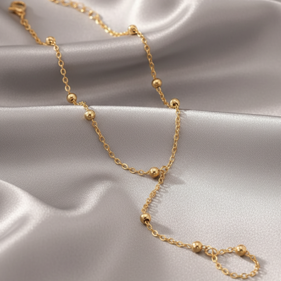 Golden Luxe Chain Finger Bracelet