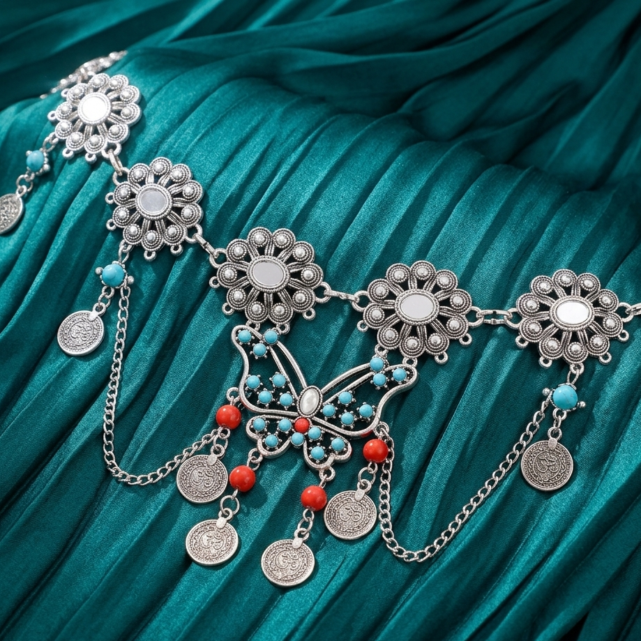 Pearl Cascade Lariat Waist Chain