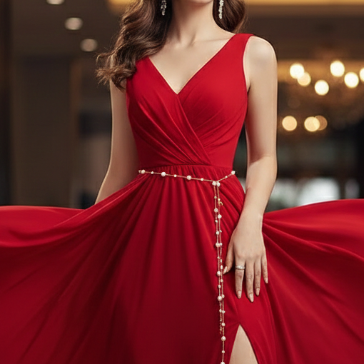 Pearl Cascade Waist Chain