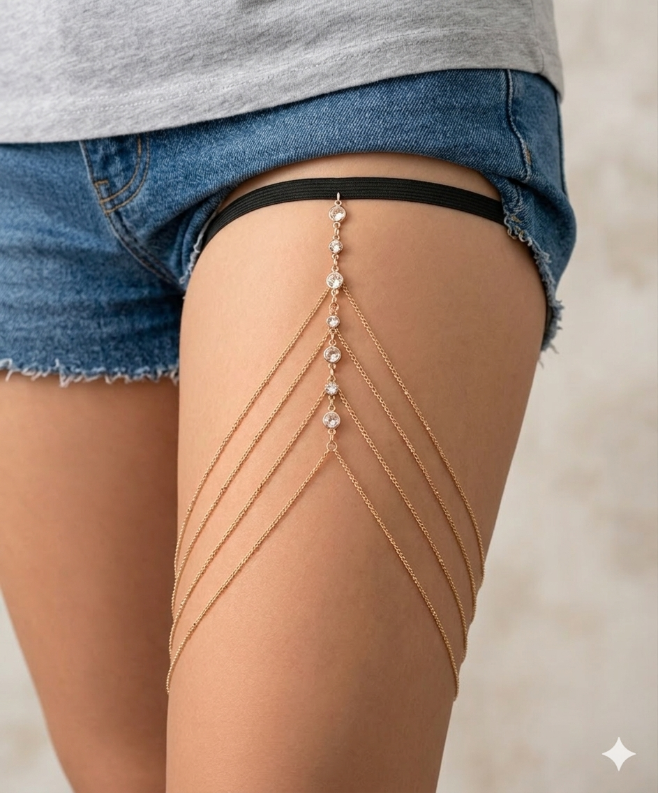 Luna Drape Thigh Chain