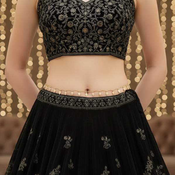Golden Conch Drops Waist Chain