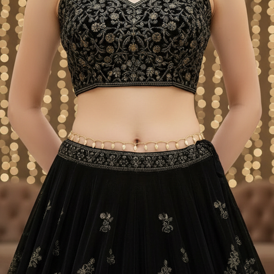 Golden Conch Drops Waist Chain