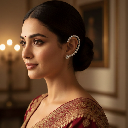 Regal Radiance Bridal Ear Cuff