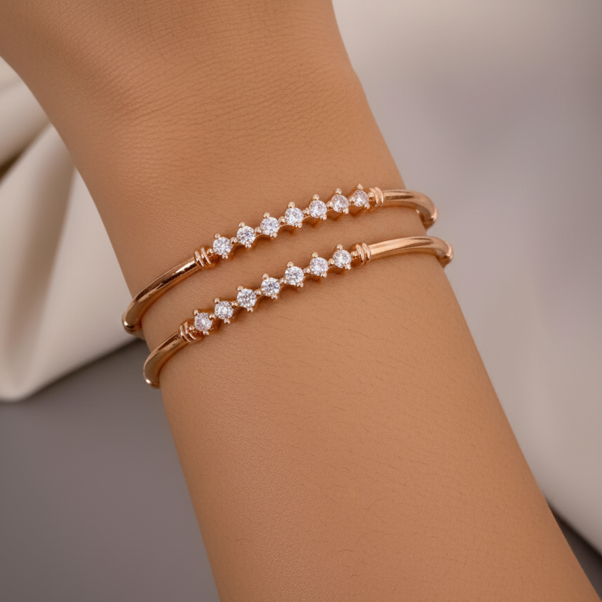 Starlit Grace Bangles (Set of 2)