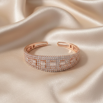 Plated Feather Cuff Bracelet