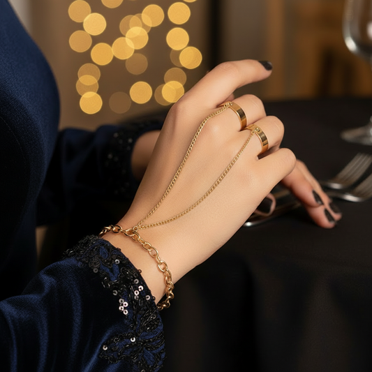 Golden Halo Hand Chain