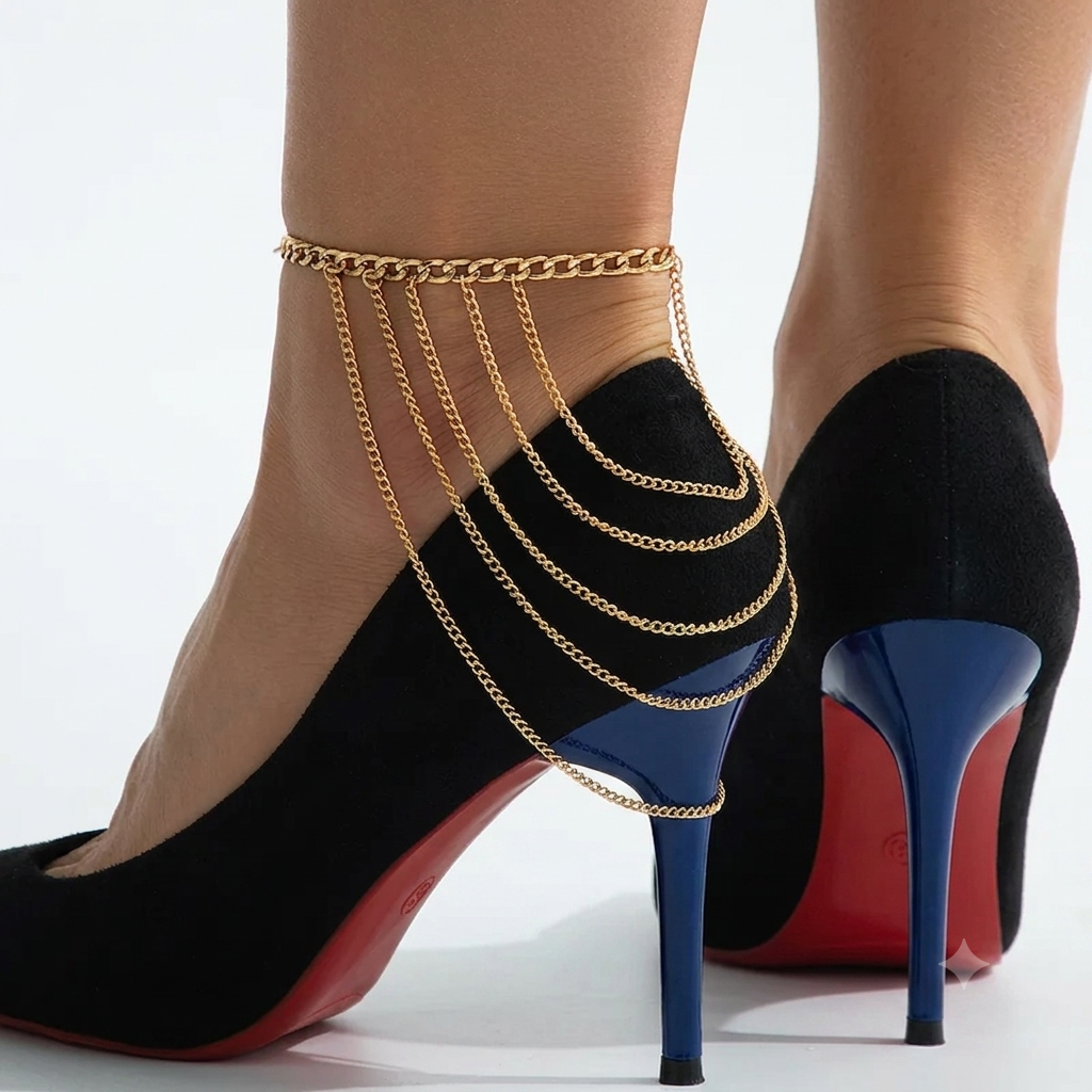 Heels & Chains Anklet
