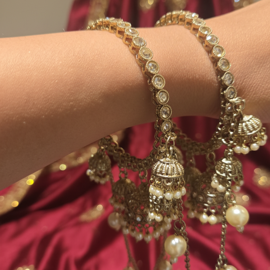 Royal Jhumki Kundan Bangles