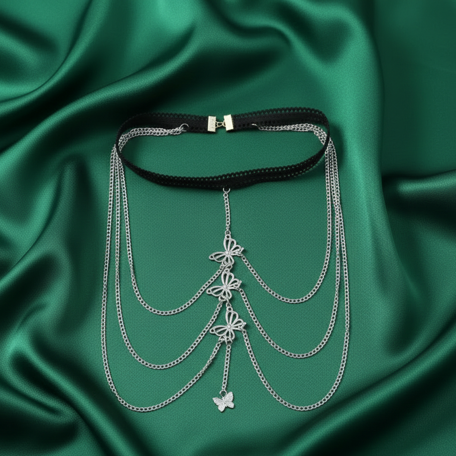Butterfly Cascade Thigh Chain