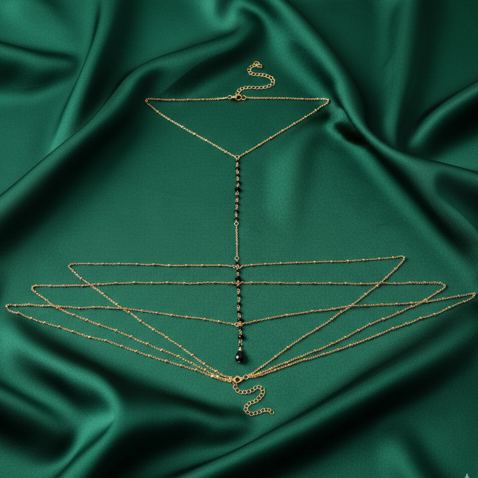 Midnight Cascade Body Chain