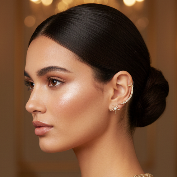 Celestial StarTrail Ear Cuff