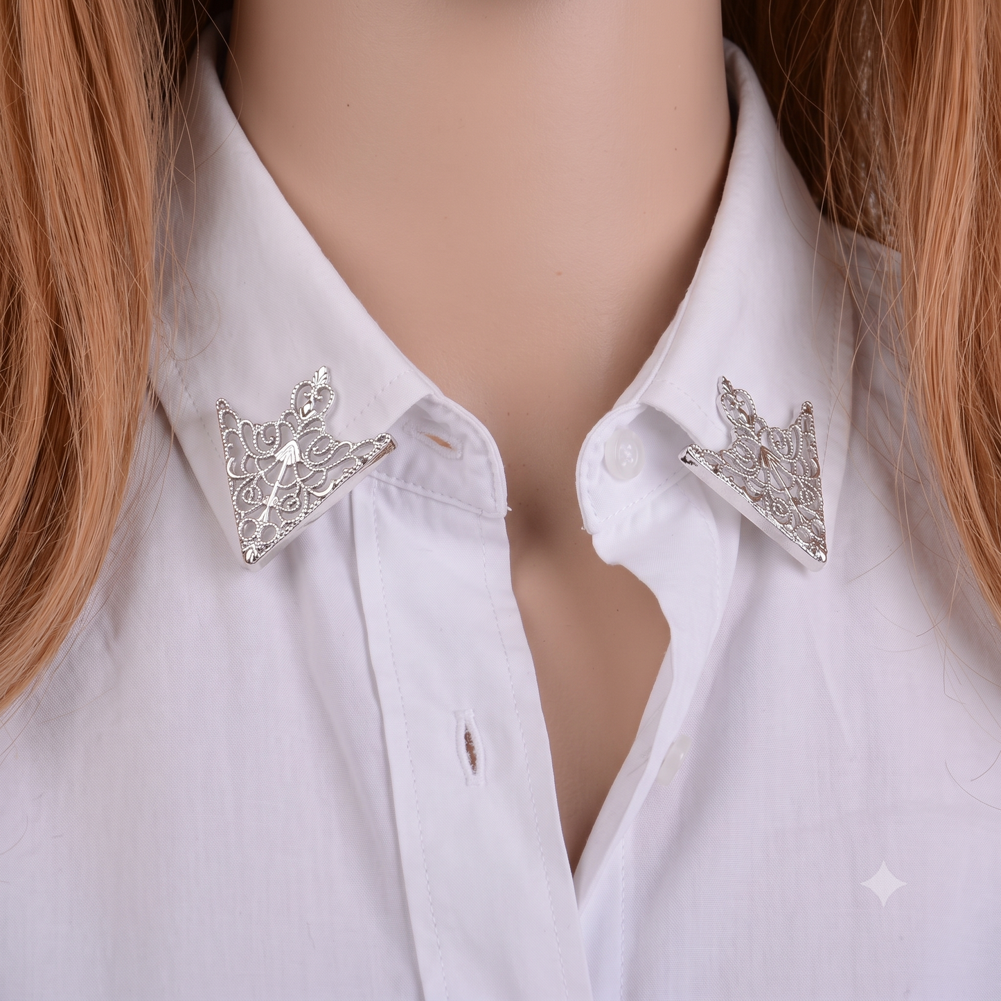 Regal Filigree Collar Brooch