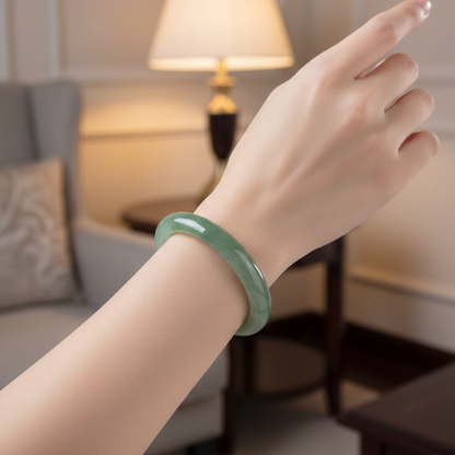 Mint Glow Teen Acrylic Bangle