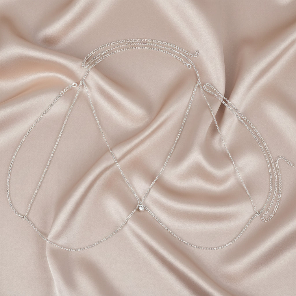 Crystal Teardrop Body Chain