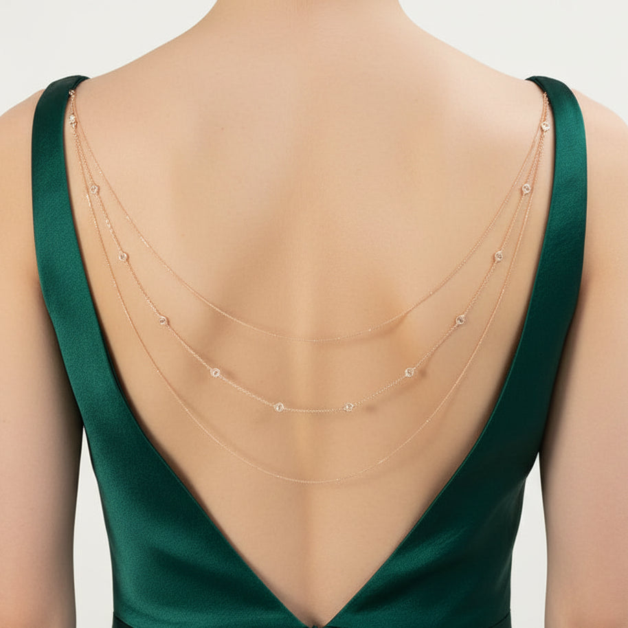 Celestial Triple-Tier Back Chain