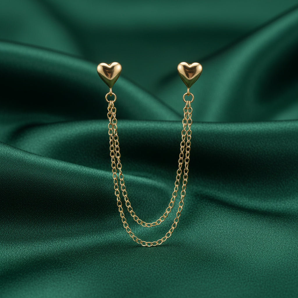 Heartlink Drape Brooch