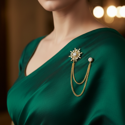 Celeste Chain Brooch