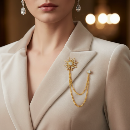 Celeste Chain Brooch