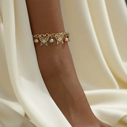Butterfly Breeze Charm Anklet