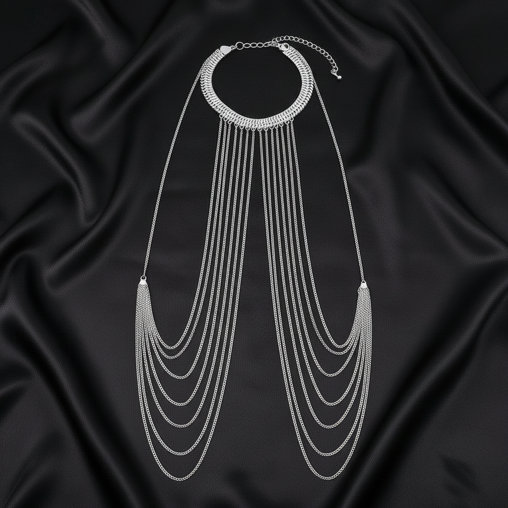 Gilded Cascade Body Chain