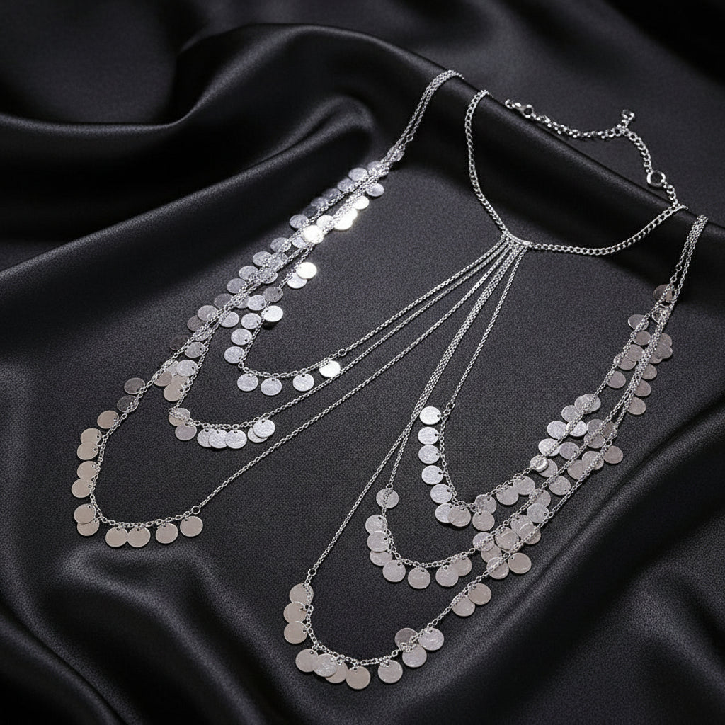 Siyana Sequin Draped Body Chain