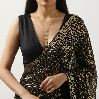 Exotic Medallion body chain with cascading medallion motifs