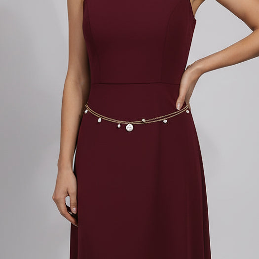 Pearl Drape Waist Chain