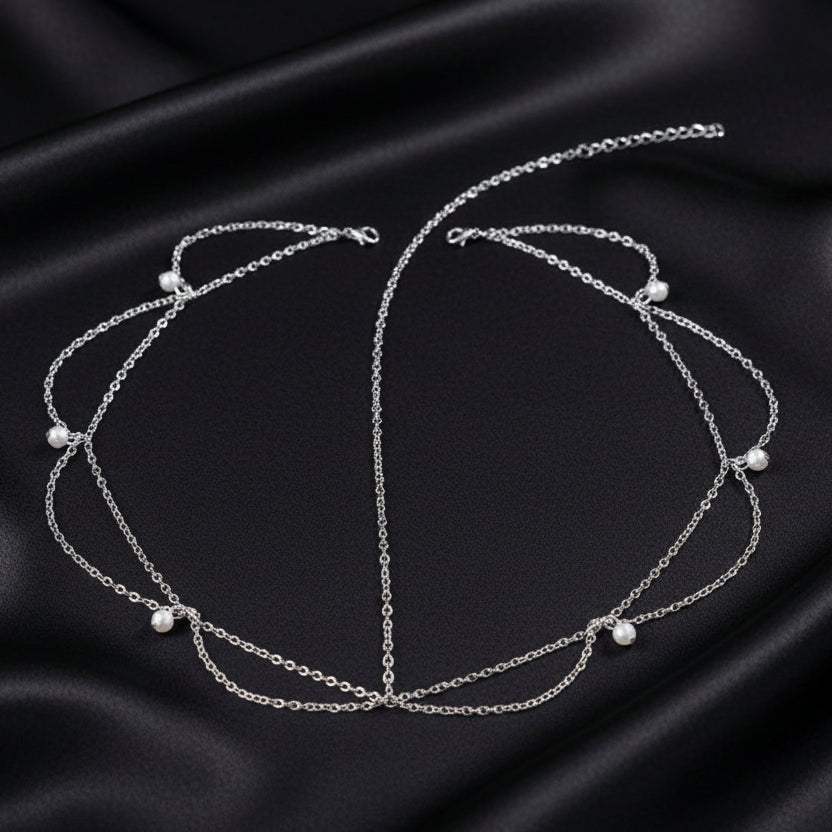 Pearl Drape Hair Chain
