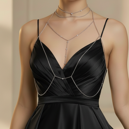 Crystal Embrace choker worn on its own