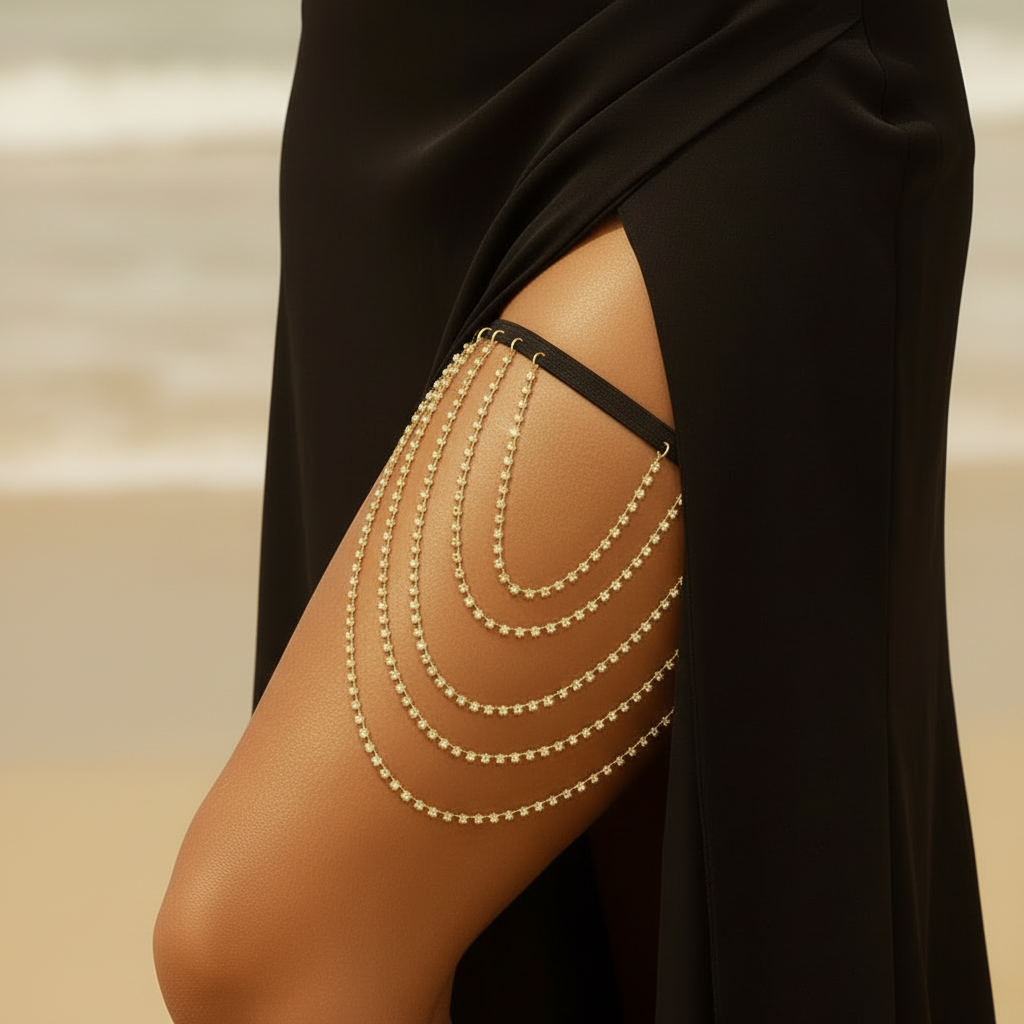 Diamond Veil Thigh Chain