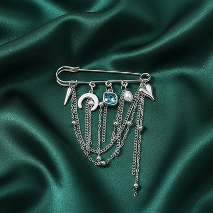 Celestial Charm Tassel Brooch