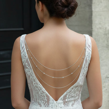 Celestial Triple-Tier detail, graduated crystal-set tiers