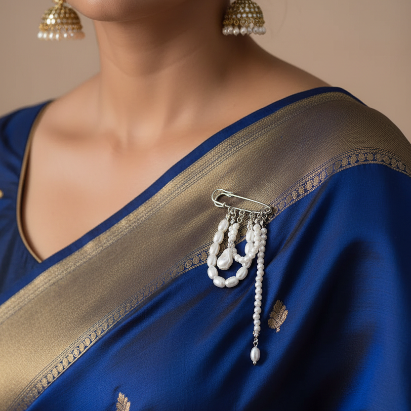 Pearl Drape Brooch