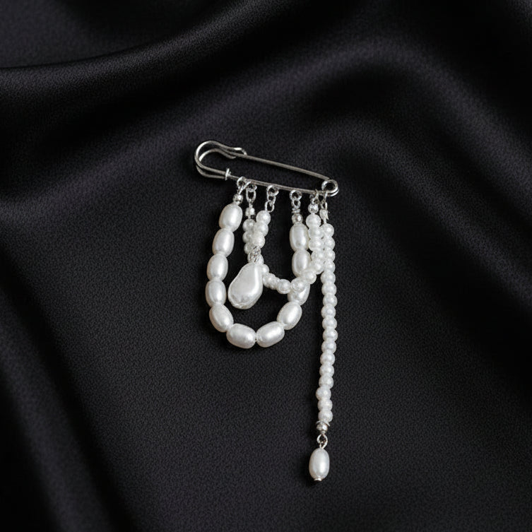 Pearl Drape Brooch